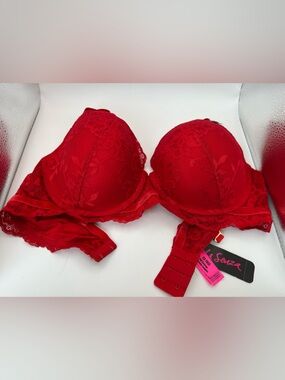 La Senza Lace Bra 38C Red New With Tags